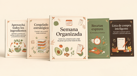 Pack Semana Organizada: Comé rico, comprá lo justo y dejá de pensar que cocinar todos los días